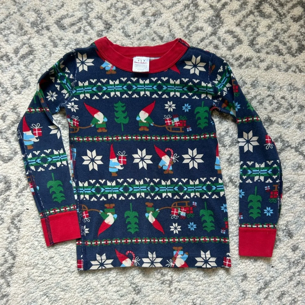 Hanna Andersson Christmas pajamas‎ size 5 - Picture 3 of 7